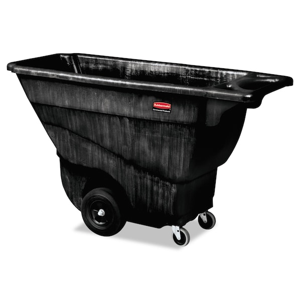 Rubbermaid Commercial Structural Foam Tilt Truck, 0.5 cu yd, Standard Duty, 850 lb Capacity, Black FG9T1400BLA - main